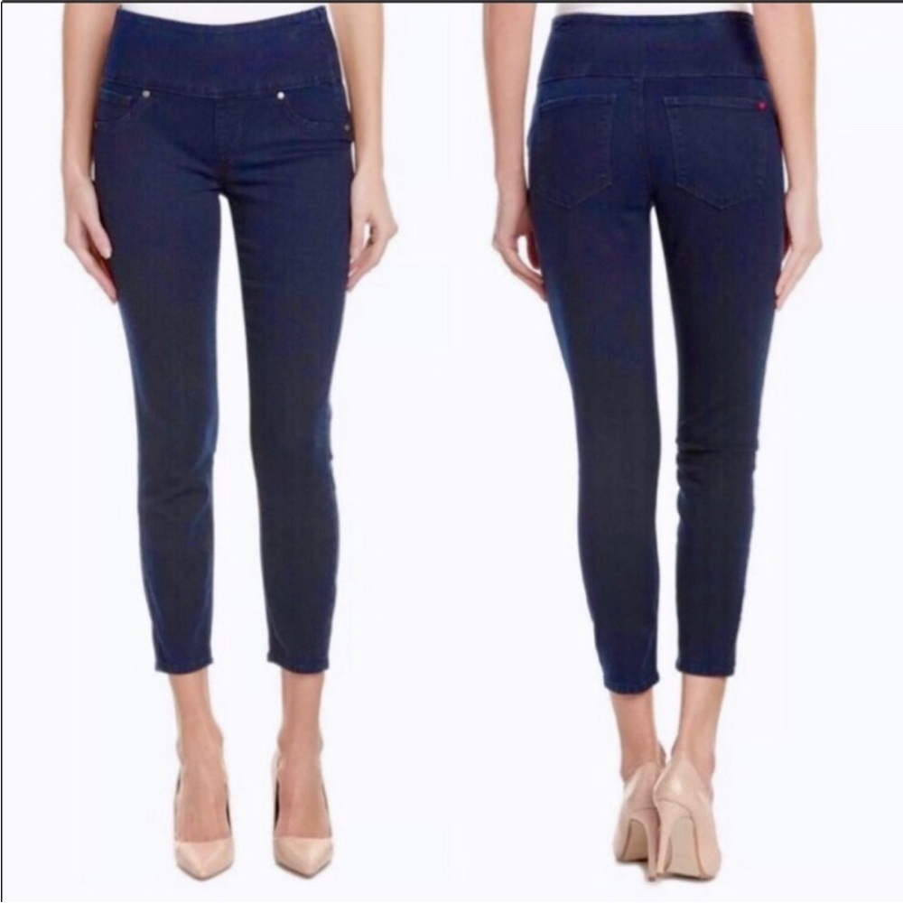 Spanx Jeans 2391 Alexia Indigo Crop Skinny Shaping Womens Size M 6-8